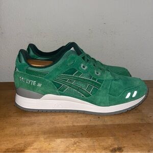ASICS Gel Lyte 3 III Puddle Pack Green Suede Men’s Shoes Sneakers Size 10.5